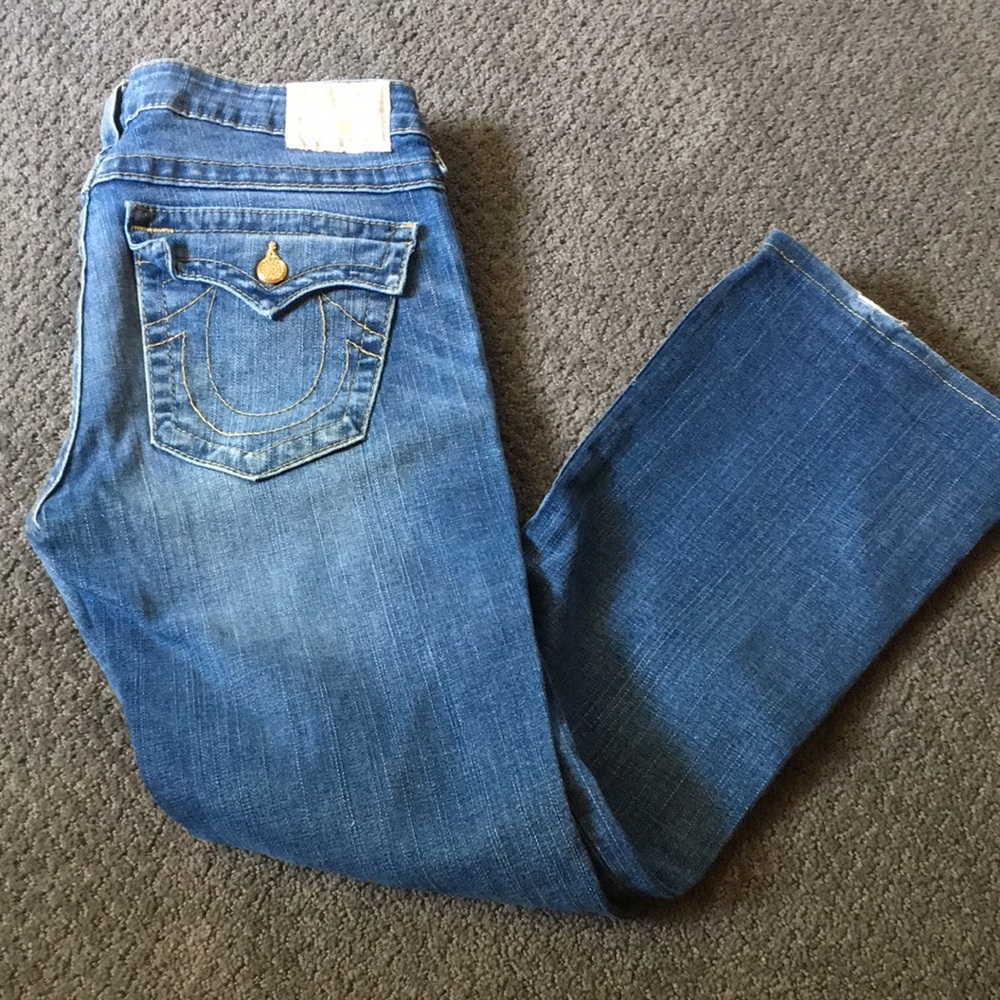 True religion bling button Jean short 30 x 28 boot